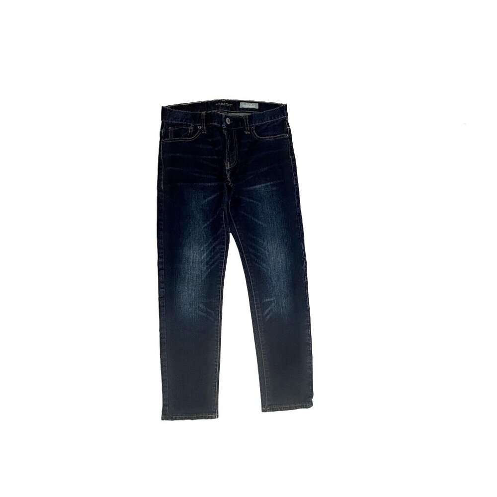 Aeropostale Slim Straight Jeans Boys 27x28 Dark Wash Blue Denim Pants